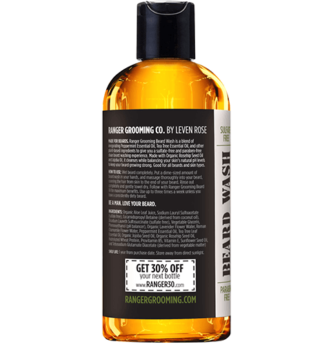 Beard Wash Tea Tree Peppermint Ranger Grooming Co Ranger Grooming Company 